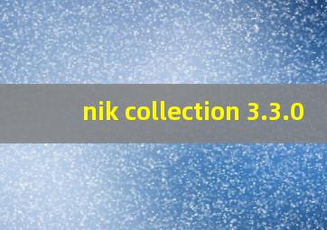 nik collection 3.3.0